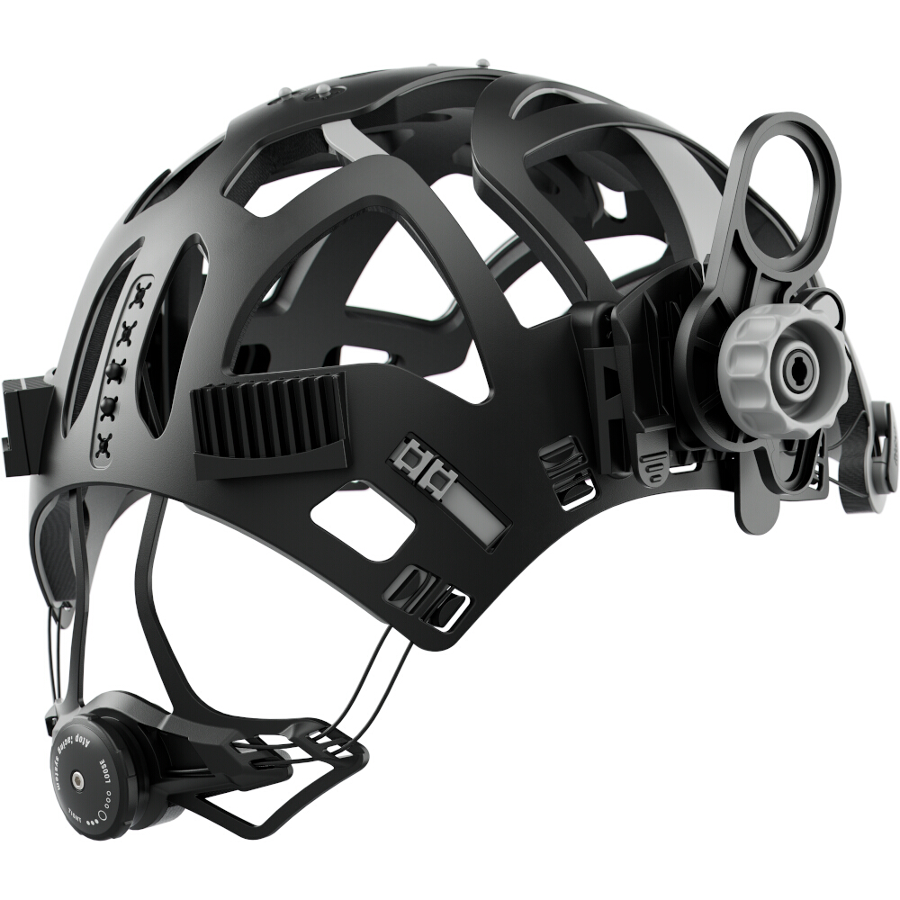 isoFit X Headgear (schwarz / graue Knöpfe)
